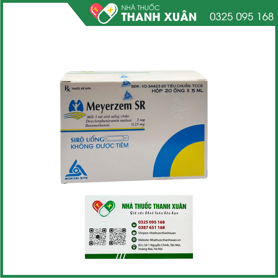 Meyerzem SR - Điều trị viêm mũi dị ứng, viêm phế quản dị ứng